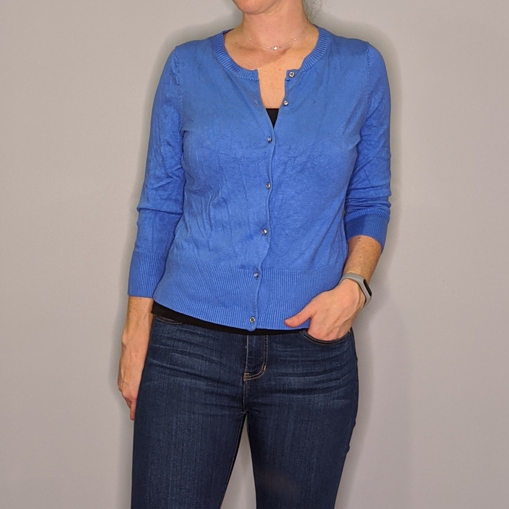 Blue Cardigan
